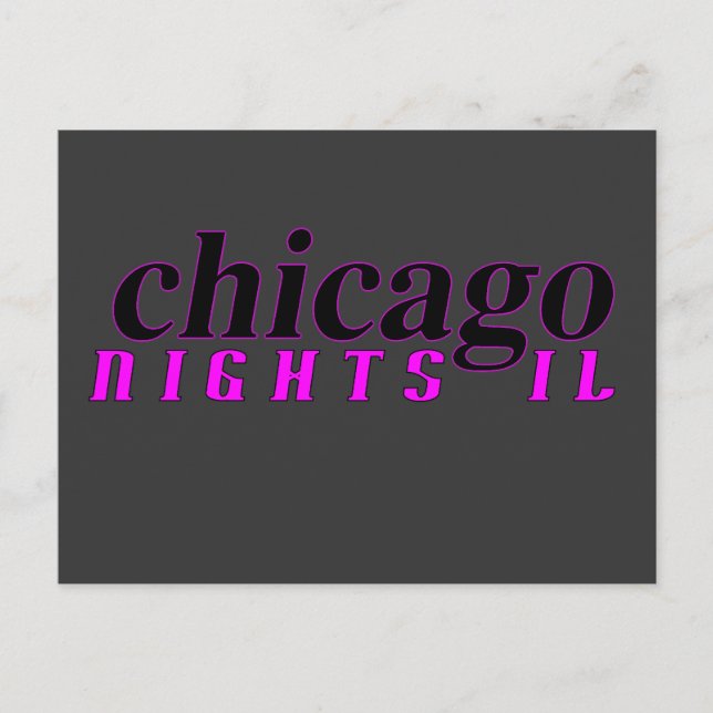 Chicago Nights-vykort Vykort (Framsida)