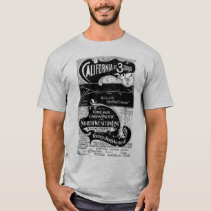 Chicago NorthWestern 1898 Chicago till Kalifornien T Shirt