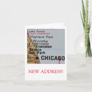 Chicago Ny adress-meddelande Meddelande