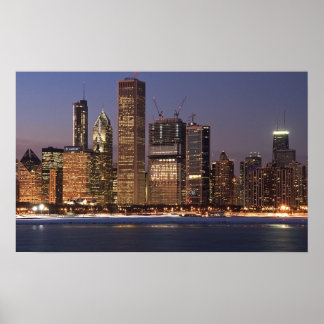 Chicago Obama Skyline Poster
