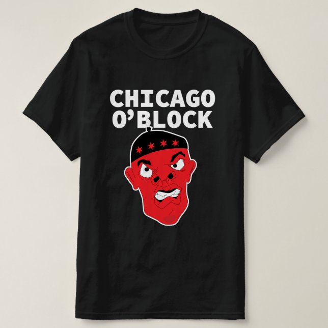 Chicago O'Block Hiphop T Shirt (Design framsida)