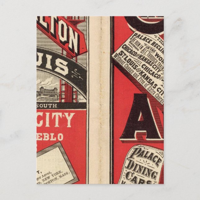 Chicago och Alton järnväg Vykort (Framsida)