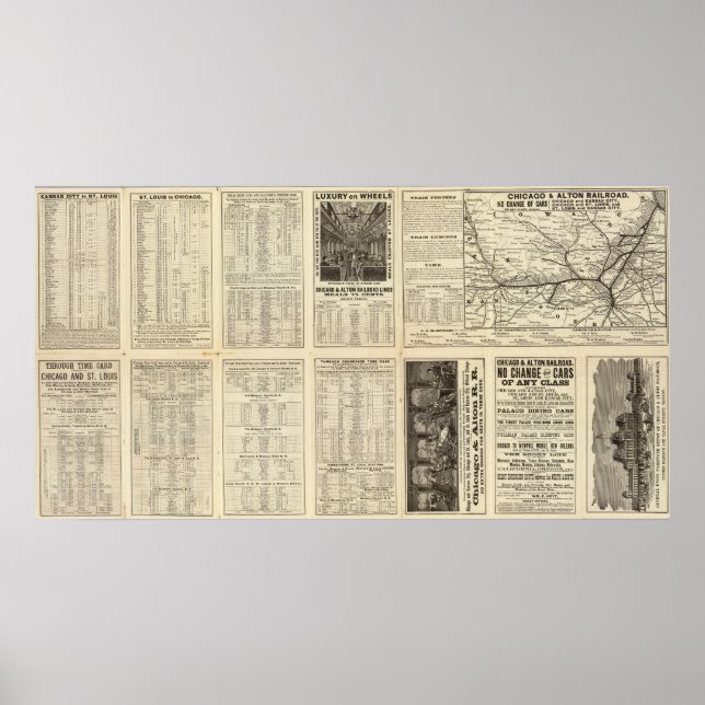 Chicago och Alton Railroad 2 Poster (Framsidan)