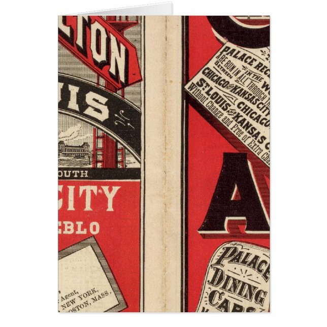 Chicago och Alton Railroad Hälsningskort (Framsidan)