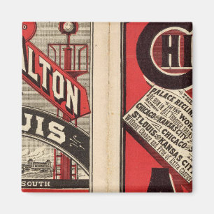 Chicago och Alton Railroad Magnet