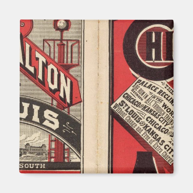 Chicago och Alton Railroad Magnet (Framsidan)