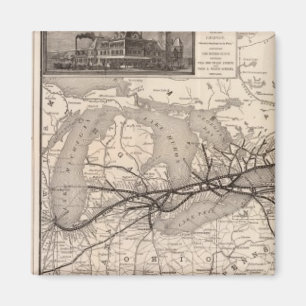 Chicago och Grand Trunk Railway Magnet