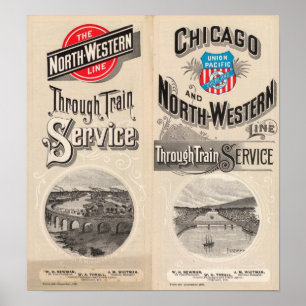 Chicago och norr westernt fodrar poster