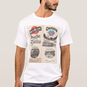 Chicago och norr westernt fodrar tee shirt