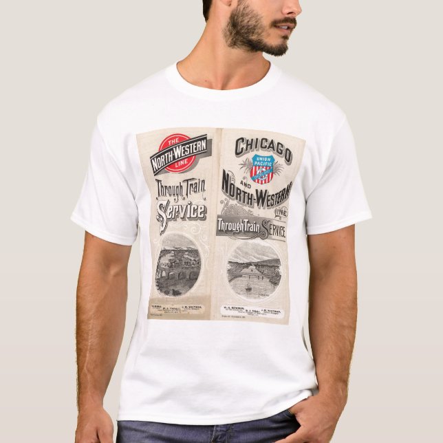 Chicago och norr westernt fodrar tee shirt (Framsida)