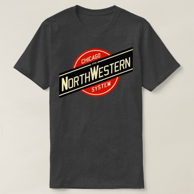 Chicago och North Western Railway TShirt T Shirt (Design framsida)