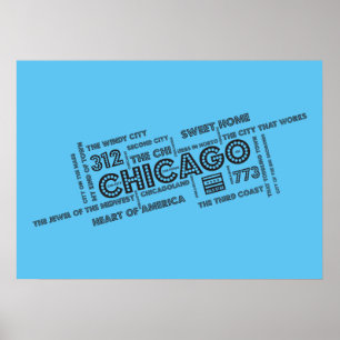 Chicago Ord Cloud Poster
