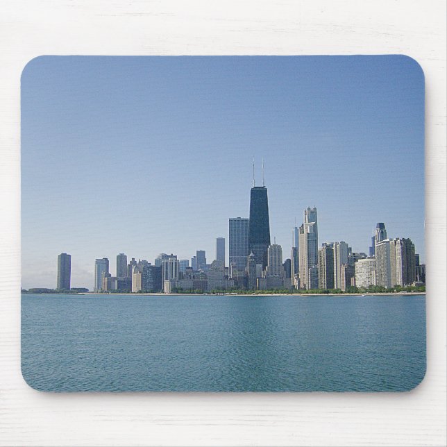 Chicago på andra sidan sjön musmatta (Framsidan)
