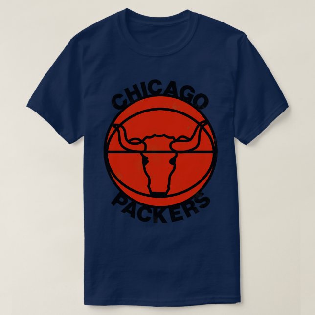 Chicago Packers Retro Defunct Basketball Team Desi T Shirt (Design framsida)