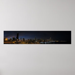 Chicago panorama poster