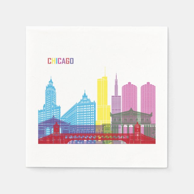 CHICAGO PAPPERSSERVETT (Framsidan)