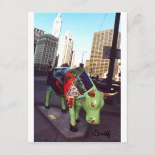 Chicago Parad i Cows Vykort
