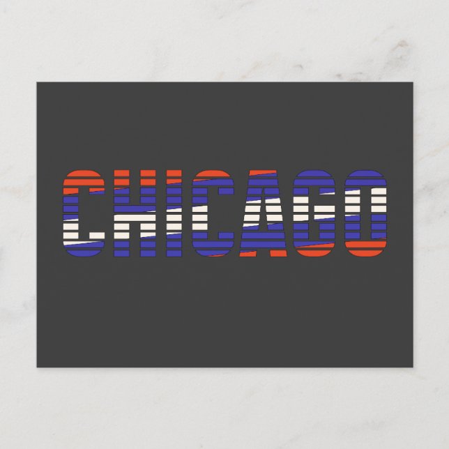 Chicago patriotic-vykort vykort (Framsida)