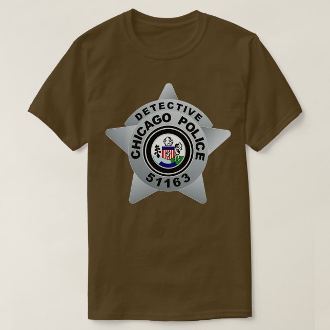 CHICAGO PD BADGE 51163 DETECTIVE JAY HALSTEAD T SHIRT (Design framsida)