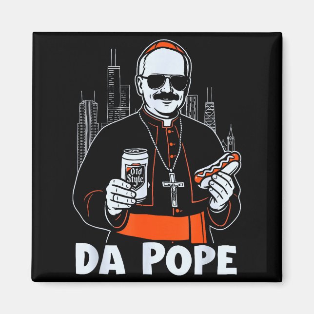 Chicago Pe Leo Xiv Da Pe New Pe Tribute Godmother  Magnet (Framsidan)