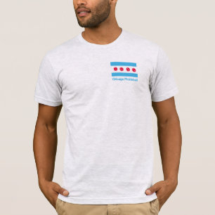 Chicago Pickleball t-shirt med Chicago flagga