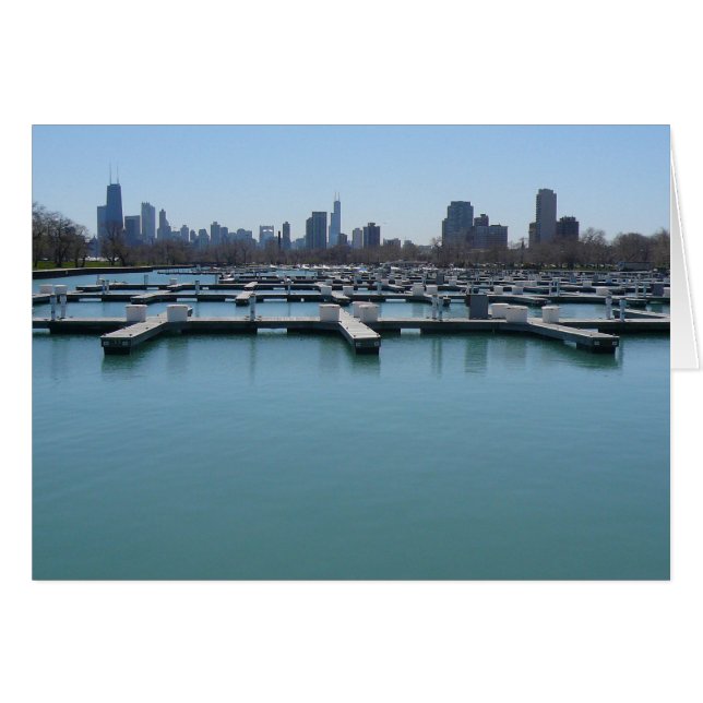 chicago piers hälsningskort (Framsidan Horizontal)