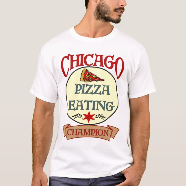 Chicago Pizza Eating Champ Tröja (Framsida)