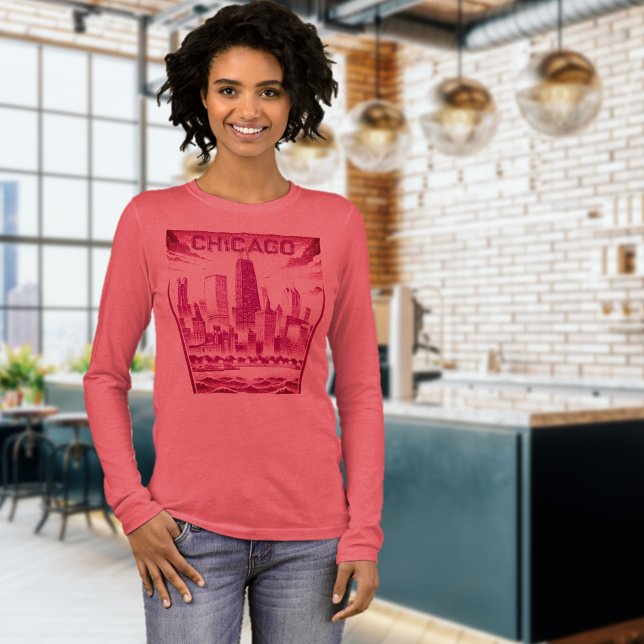 Chicago Plum Graphic T-Shirt (Skapare uppladdad)