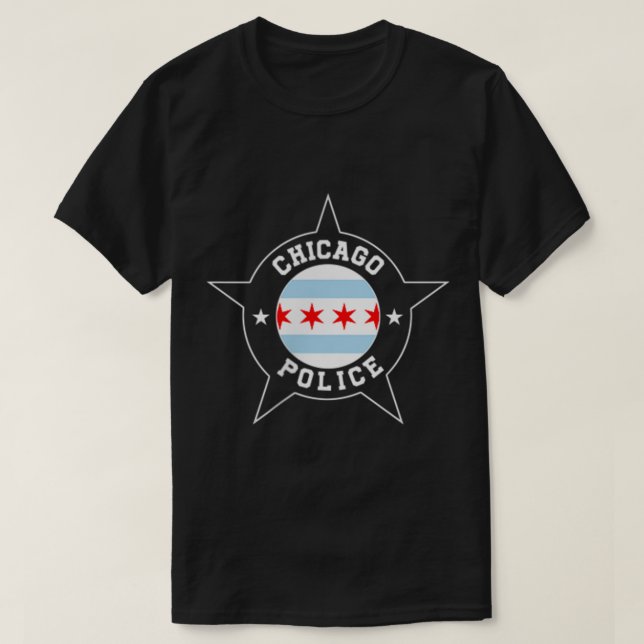 Chicago Police T Shirt  CPD493 (Design framsida)