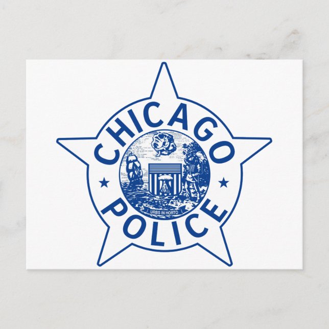 Chicago Police (VINTAGE) Vykort (Framsida)