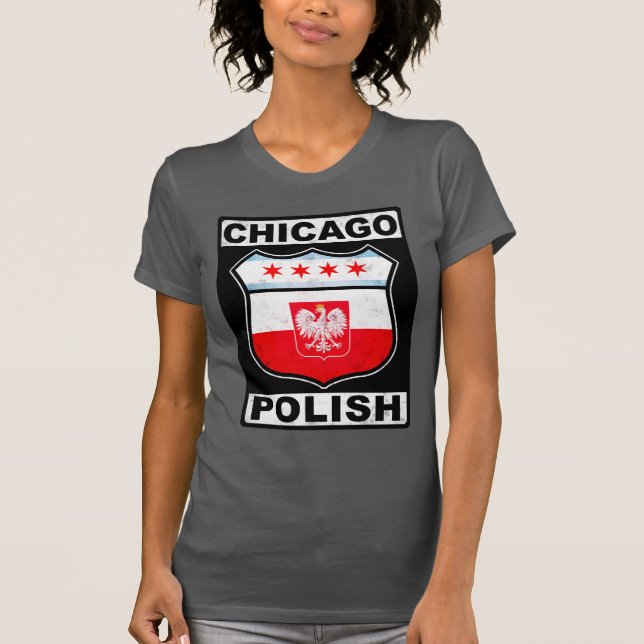 Chicago polsk amerikan tee shirt (Framsida)