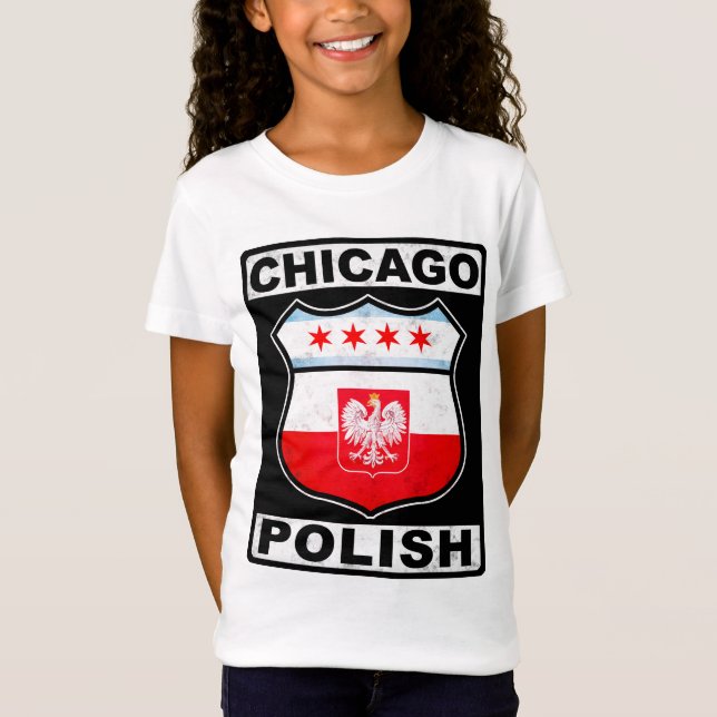Chicago polsk amerikan tee shirt (Framsida)