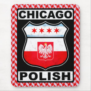Chicago polsk amerikansk Mousemat Musmatta