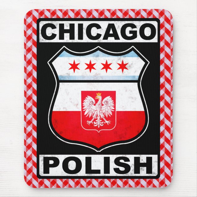 Chicago polsk amerikansk Mousemat Musmatta (Framsidan)