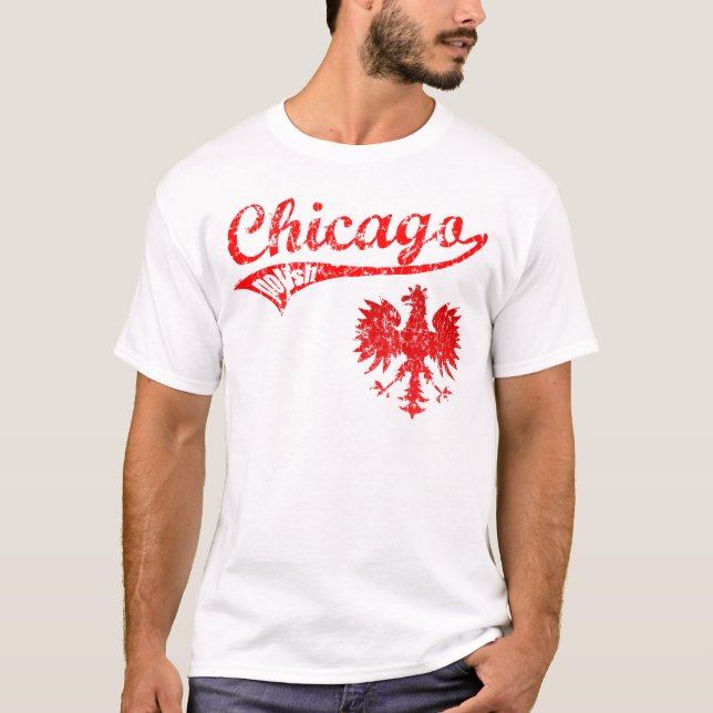 Chicago polsk baseballstil tröja (Framsida)