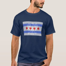 Chicago polsk flagga tee shirt