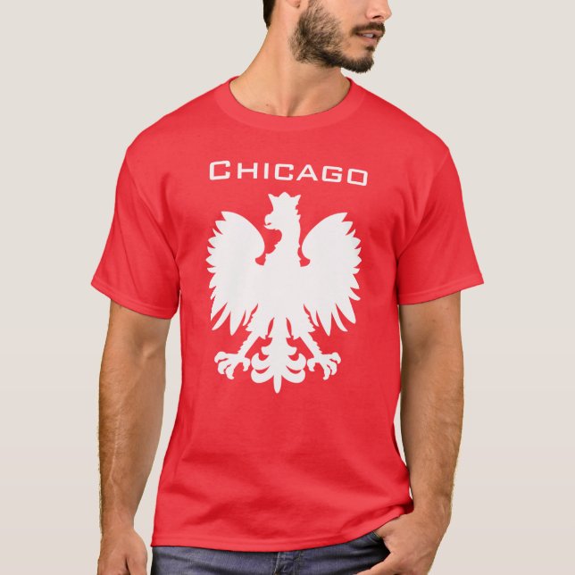 Chicago Polska Pride Tee Shirt (Framsida)