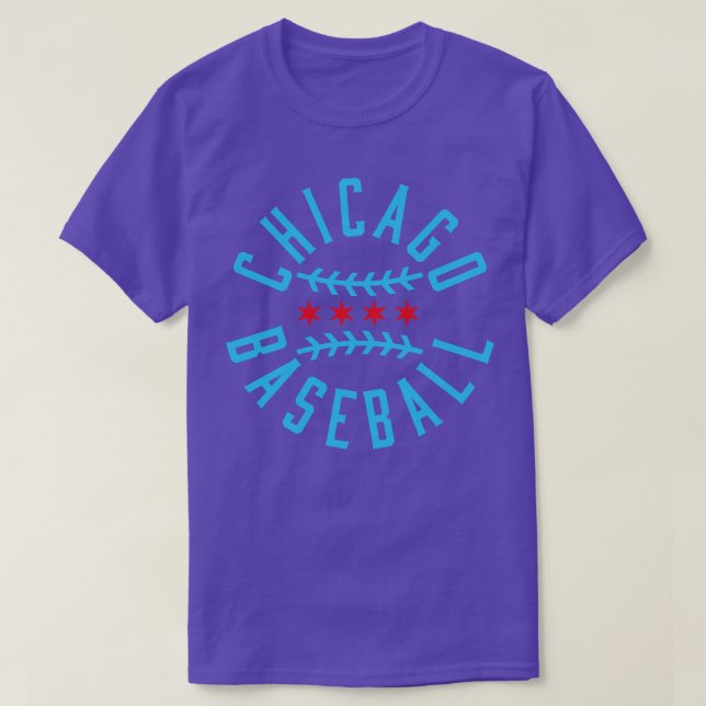 Chicago Pride Baseball Fläkt Tee Wave Din Flagga f (Design framsida)