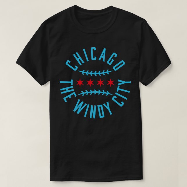 Chicago Pride Baseball Fläkt Tee Wave Din Flagga f (Design framsida)