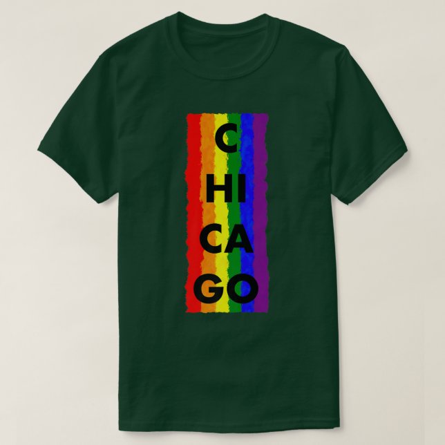 Chicago Pride LGBTQ Premium T-Shirt (Design framsida)