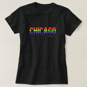Chicago Pride T-shirt   Regnbåge Flagga
