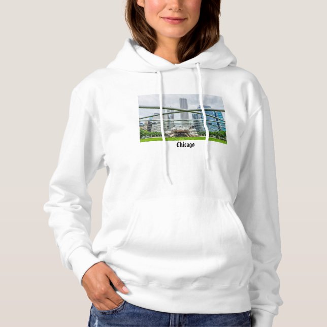 Chicago Pritzker Pavilion Hoodie T Shirt (Framsida)