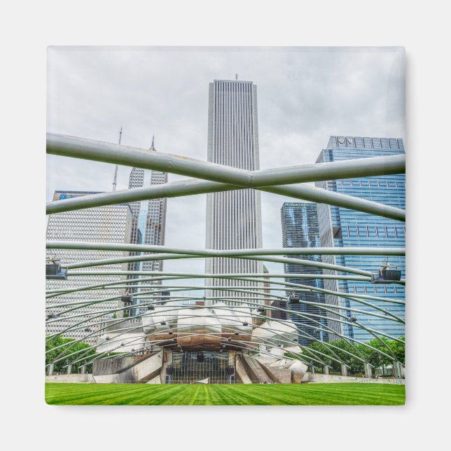 Chicago Pritzker Pavilion Magnet (Framsidan)