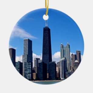 Chicago prydnad julgransprydnad keramik
