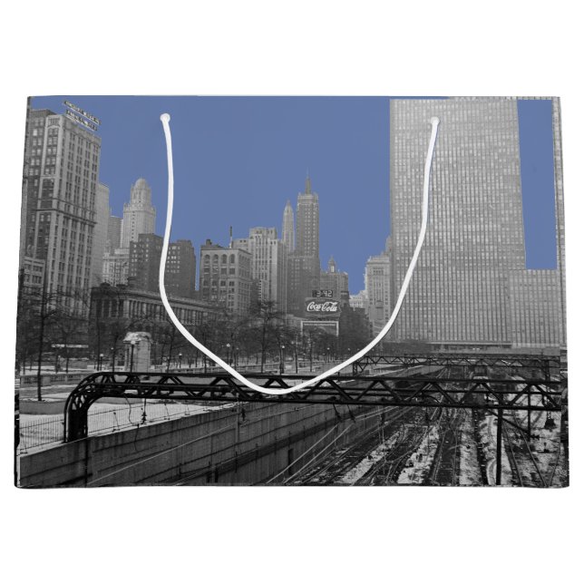 Chicago Rail Yards Michigan Avenue 1960's Photo (Framsidan)