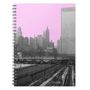 Chicago Rail Yards Michigan Avenue 1960's Photo Anteckningsbok