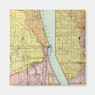 Chicago Railway Terminal Karta Magnet