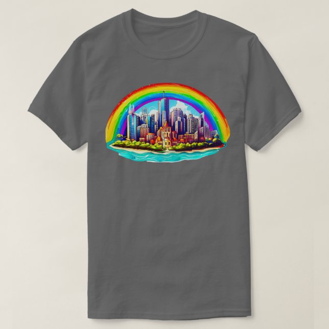 Chicago Rainbow T Shirt (Design framsida)