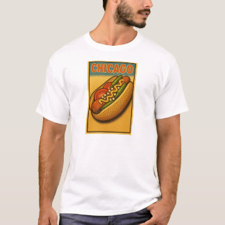 Chicago Retro Hett Hund T-Shirt