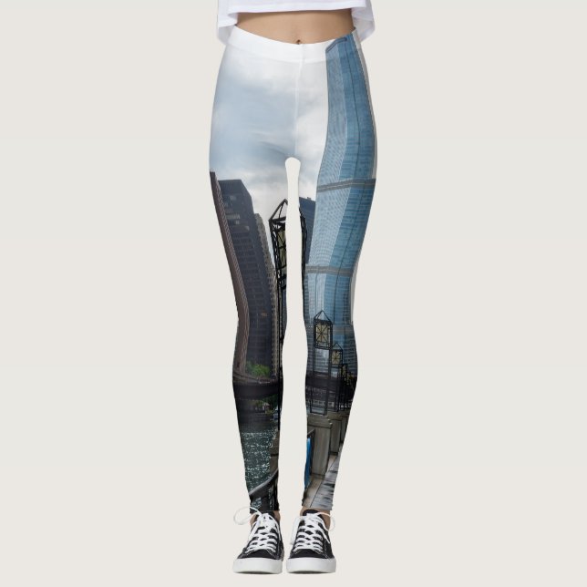 Chicago River går Leggings (Framsida)
